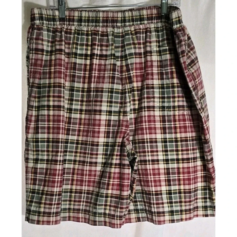 J.Crew Chino Shorts‎ Mens XL Multicolor Plaid Mid Rise 10